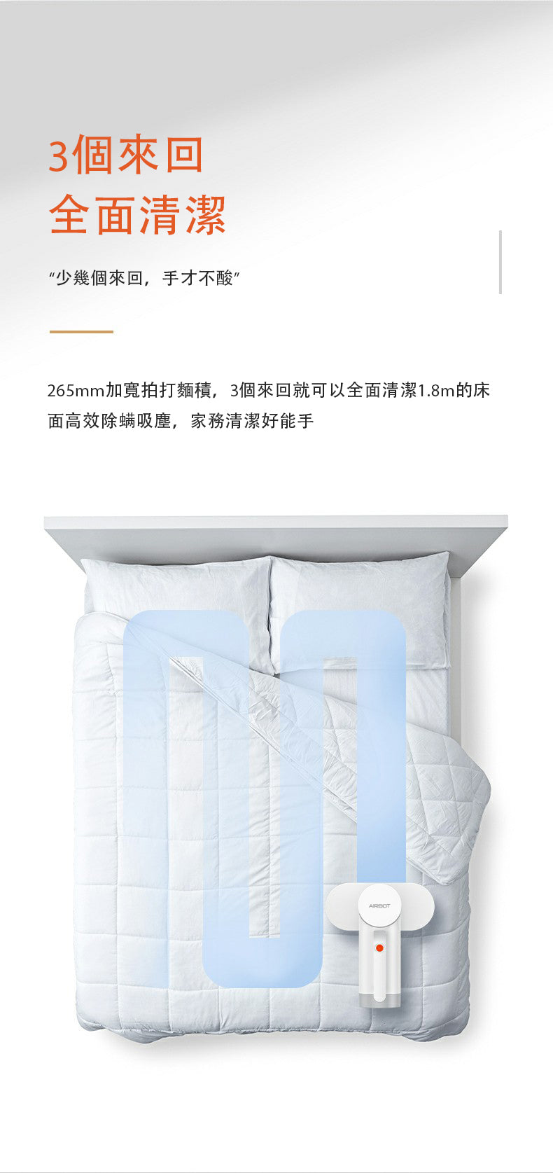 Airbot 除塵除螨吸塵器 紫外線消毒 CM900